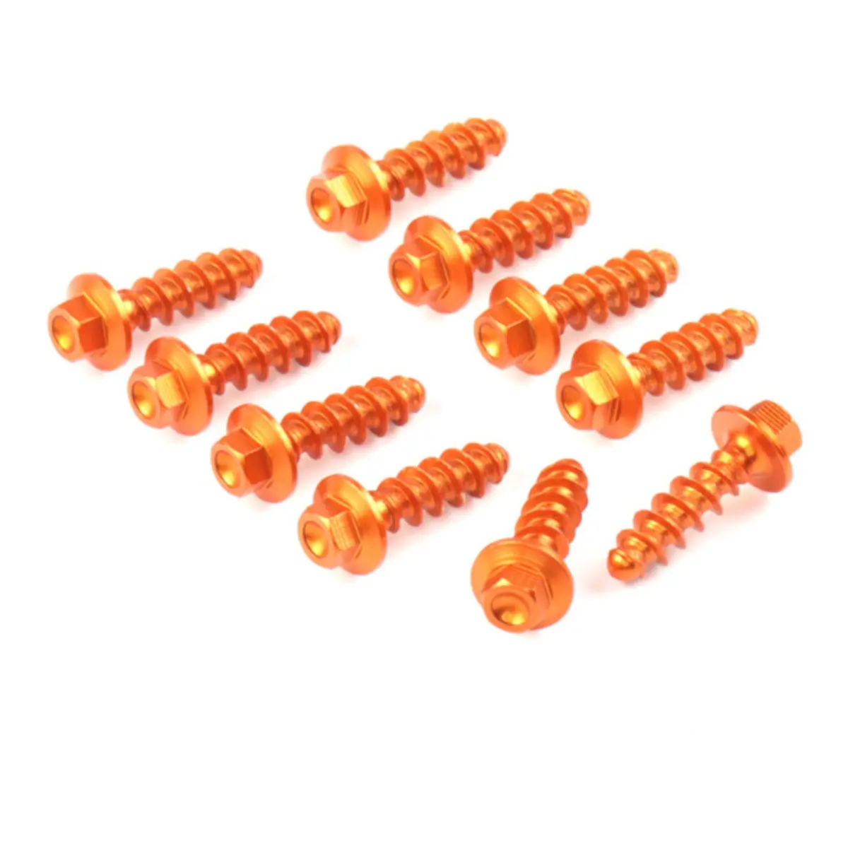 Zeta Aluminum Bolt Set For Plastics Ktm Tapping Screw 10 Pcs 1