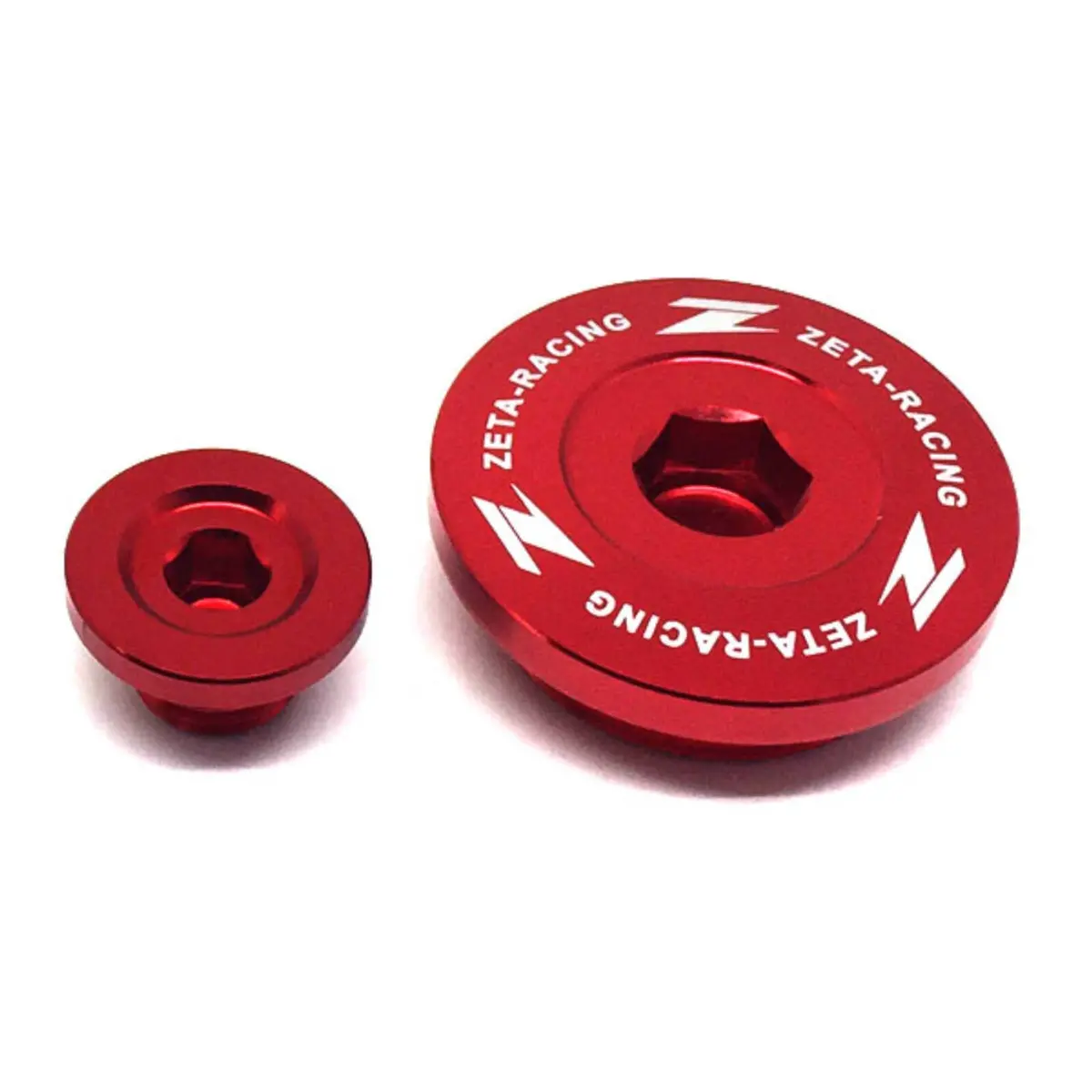 Zeta Engine Plugs Kawasaki Kx250/F '11-19, Kx450f '09-18 - Red 1
