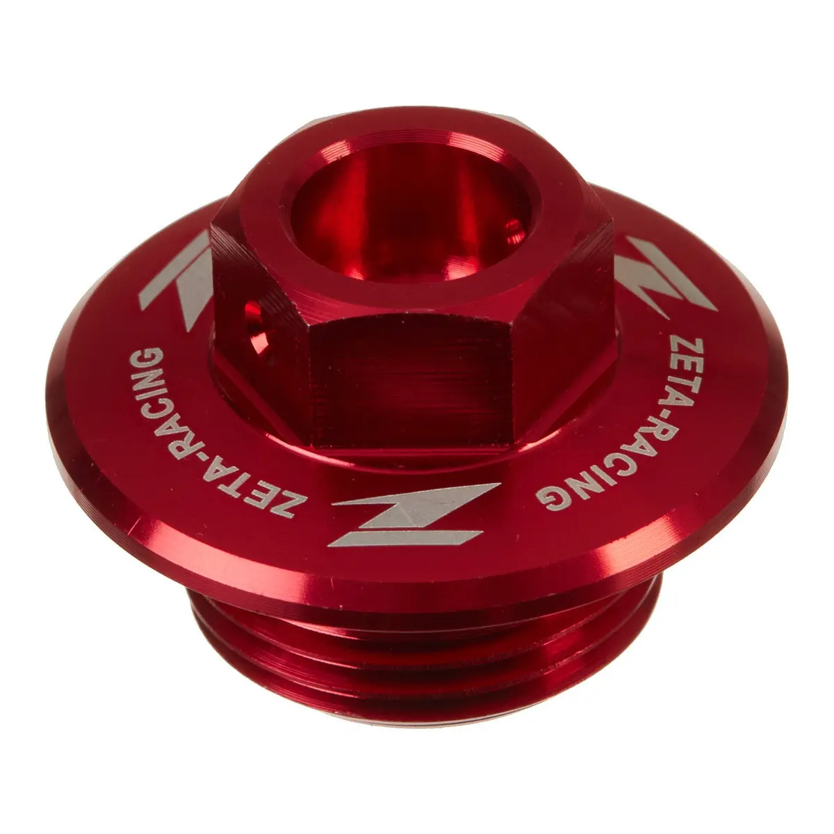 Zeta Oil Filler Plug Suzuki Rm/Rmz, Yamaha Serow 250 - Red 1