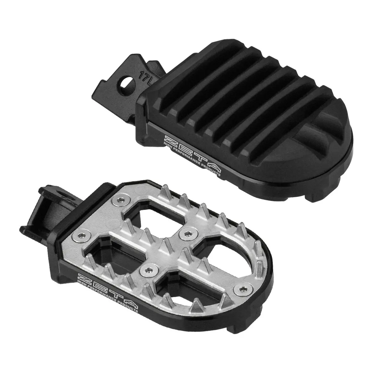 Zeta Adventure Foot Pegs V-Strom – Black 1