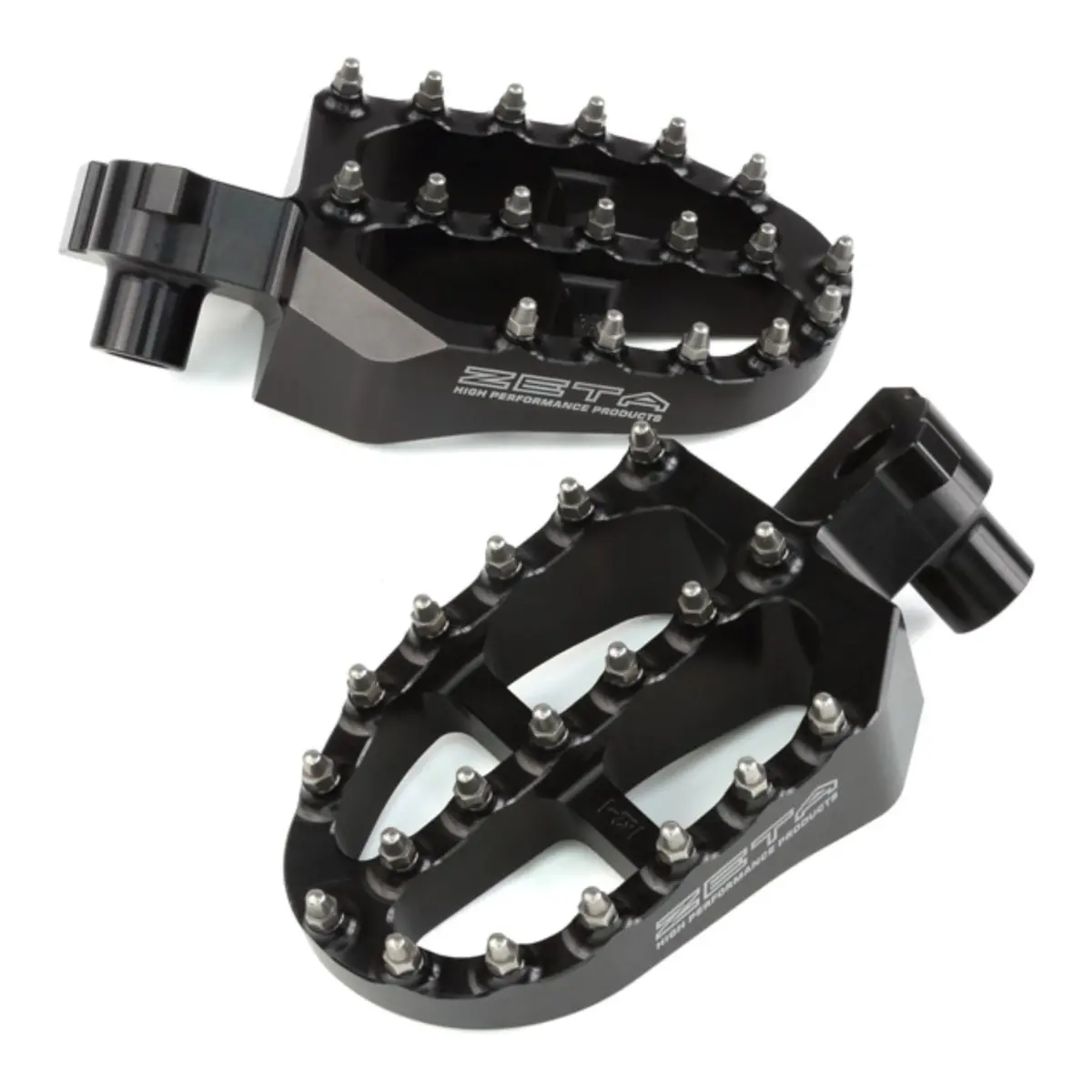 Zeta Aluminium Footpegs Yzf 250-450 / Yz125-250 - Black 1