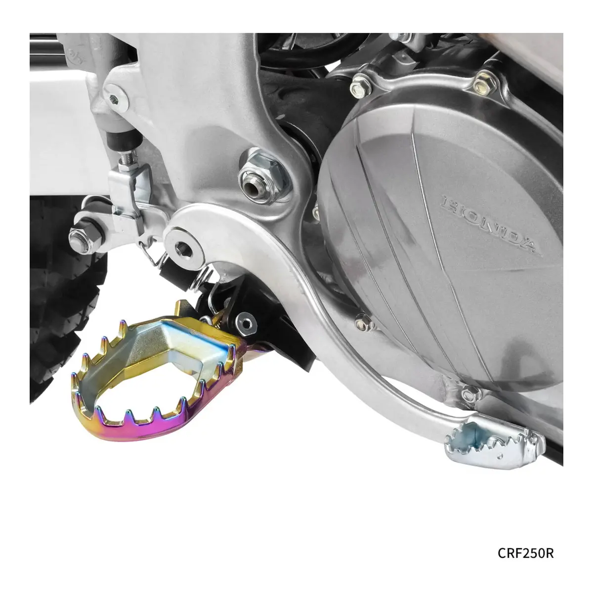 Zeta Max Foot Pegs Crf250r - Oil Slick 2