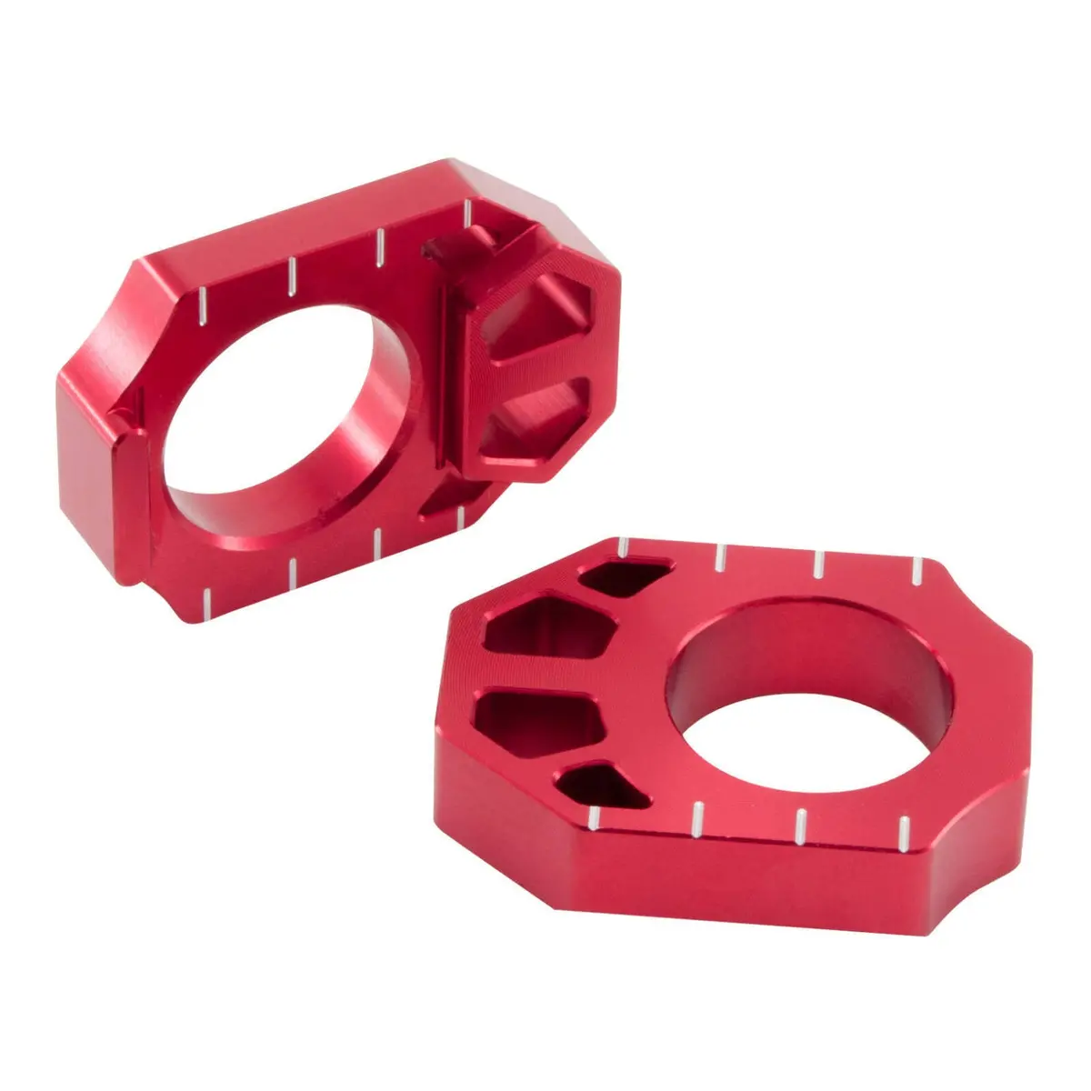 Zeta Rear Axle Block Kawasaki Kx/Kxf '03-16 ,Suzuki Rmz '04- Red 1