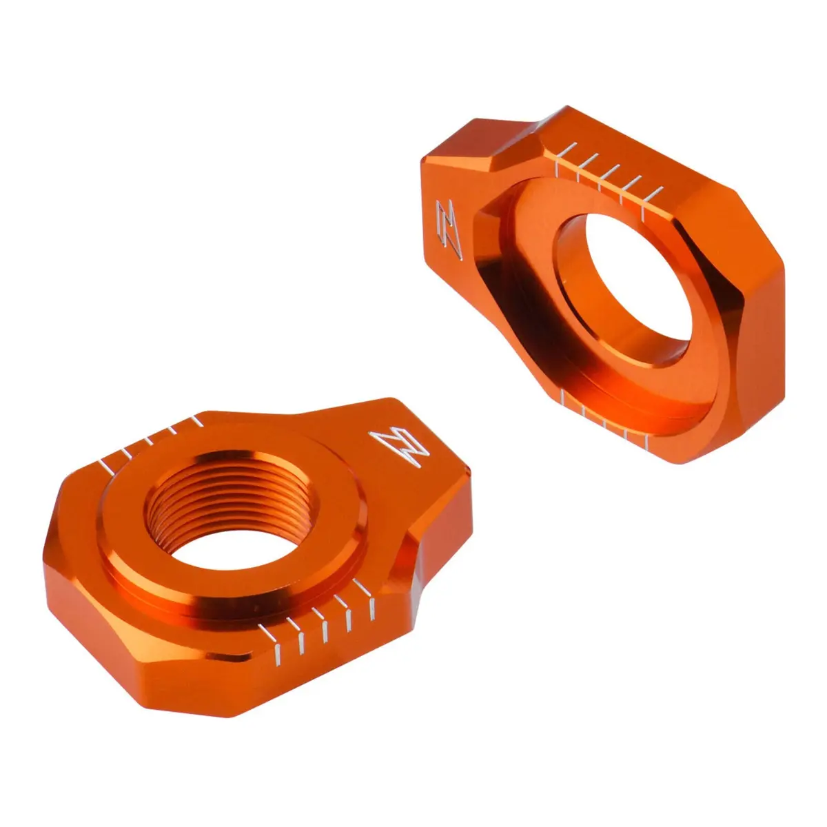 Zeta Rear Axle Block Ktm Sx/Xs '23-,Exc/Xc-W '24- Orange 1