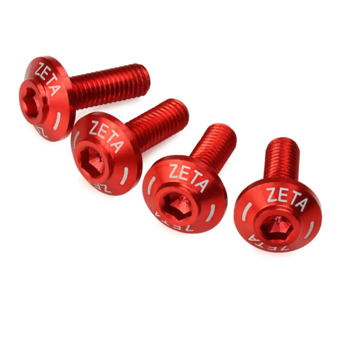 Zeta Screen Bolt Set Red (4Pcs) 1