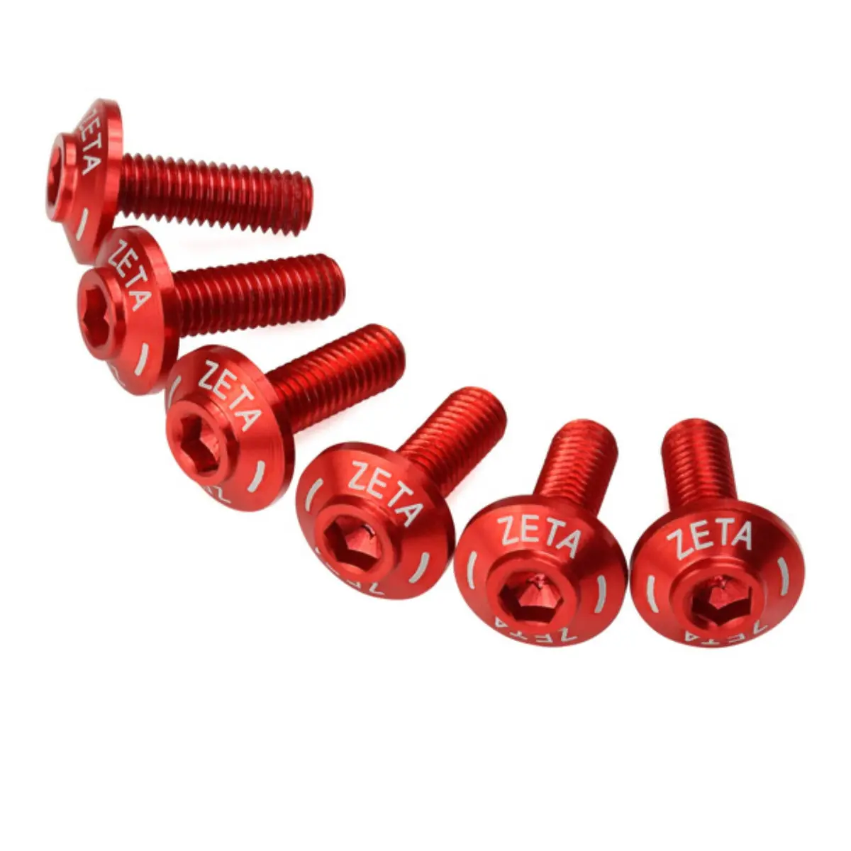 Zeta Screen Bolt Set Red (6Pcs) 1