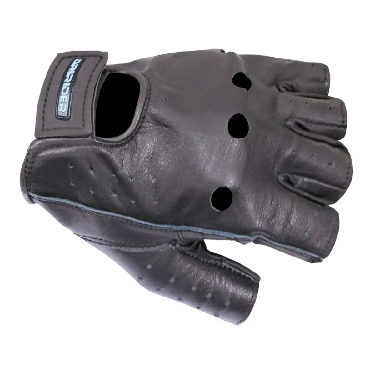 Dririder Fingerless Summer Cruiser Glove - Black 1