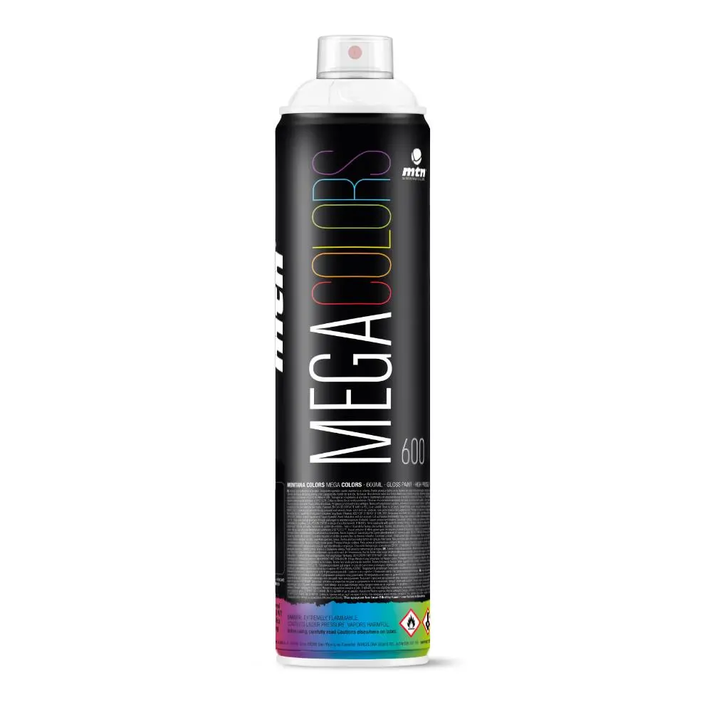 Mtn Mega Spray Paint - 600Ml - Rv9010 - White 1