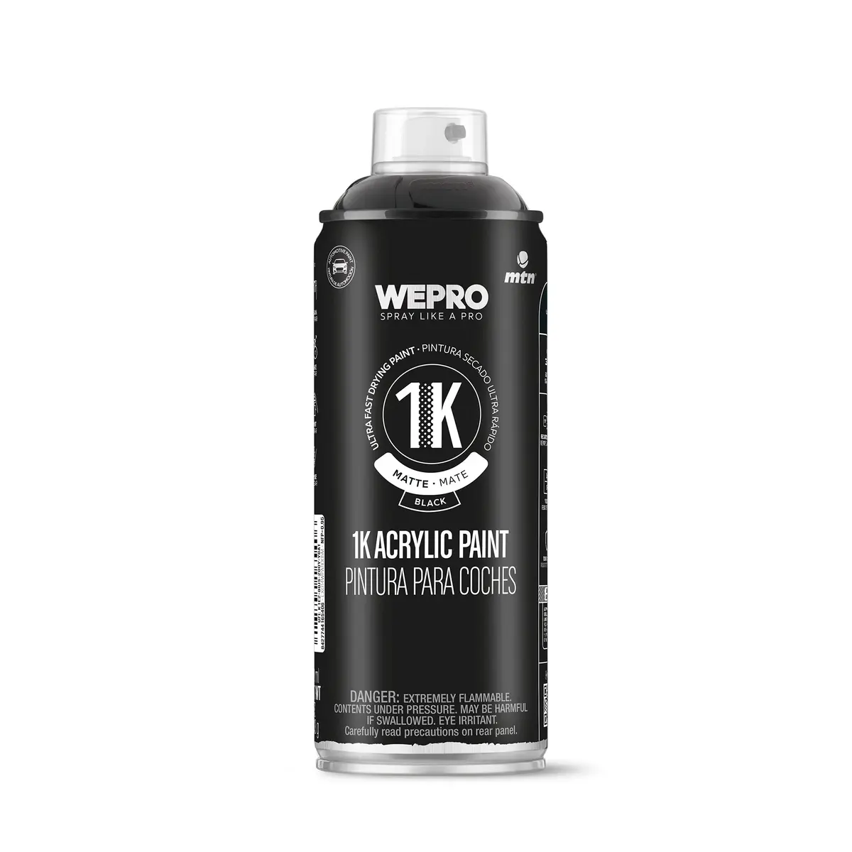 Mtn Wepro 1K Acrylic Paint - Black Matte 400Ml 1