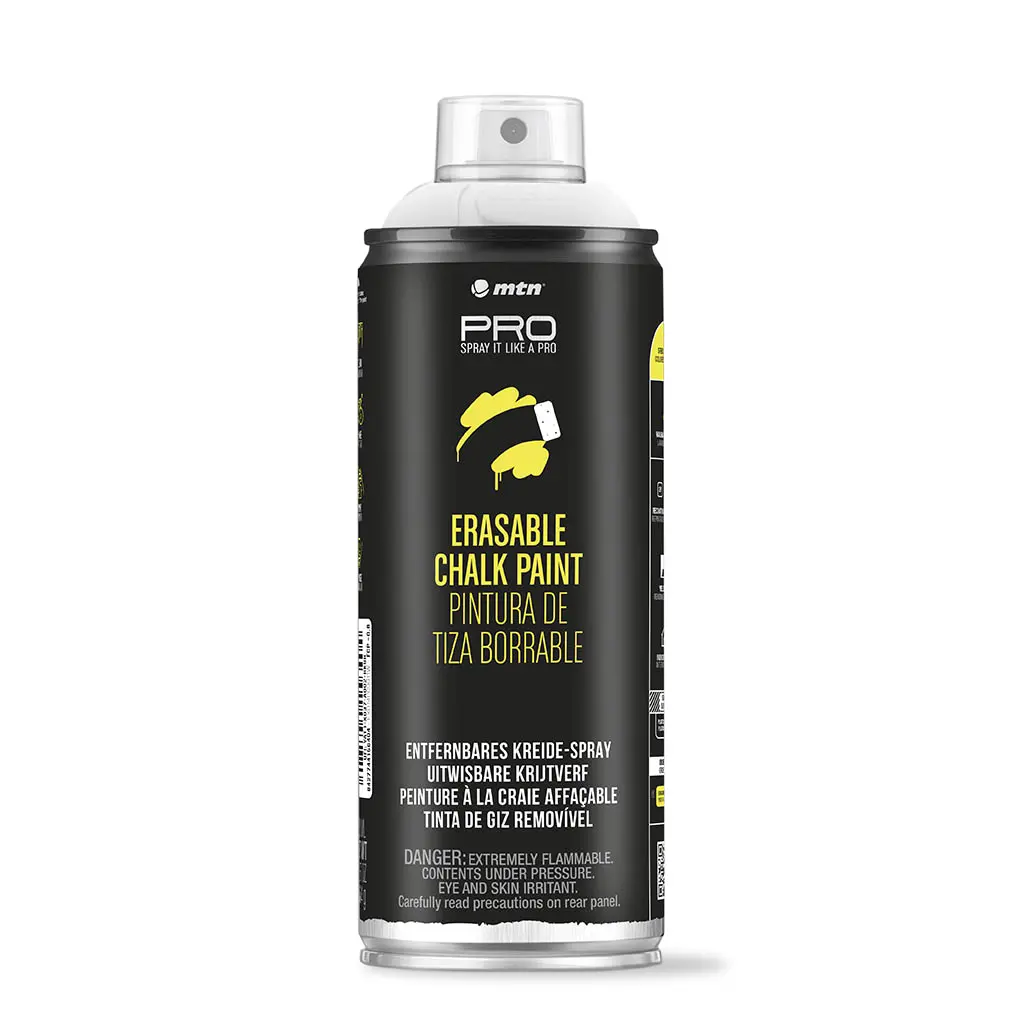Mtn Pro Spray Paint - Erasable Chalk 400Ml - White 1