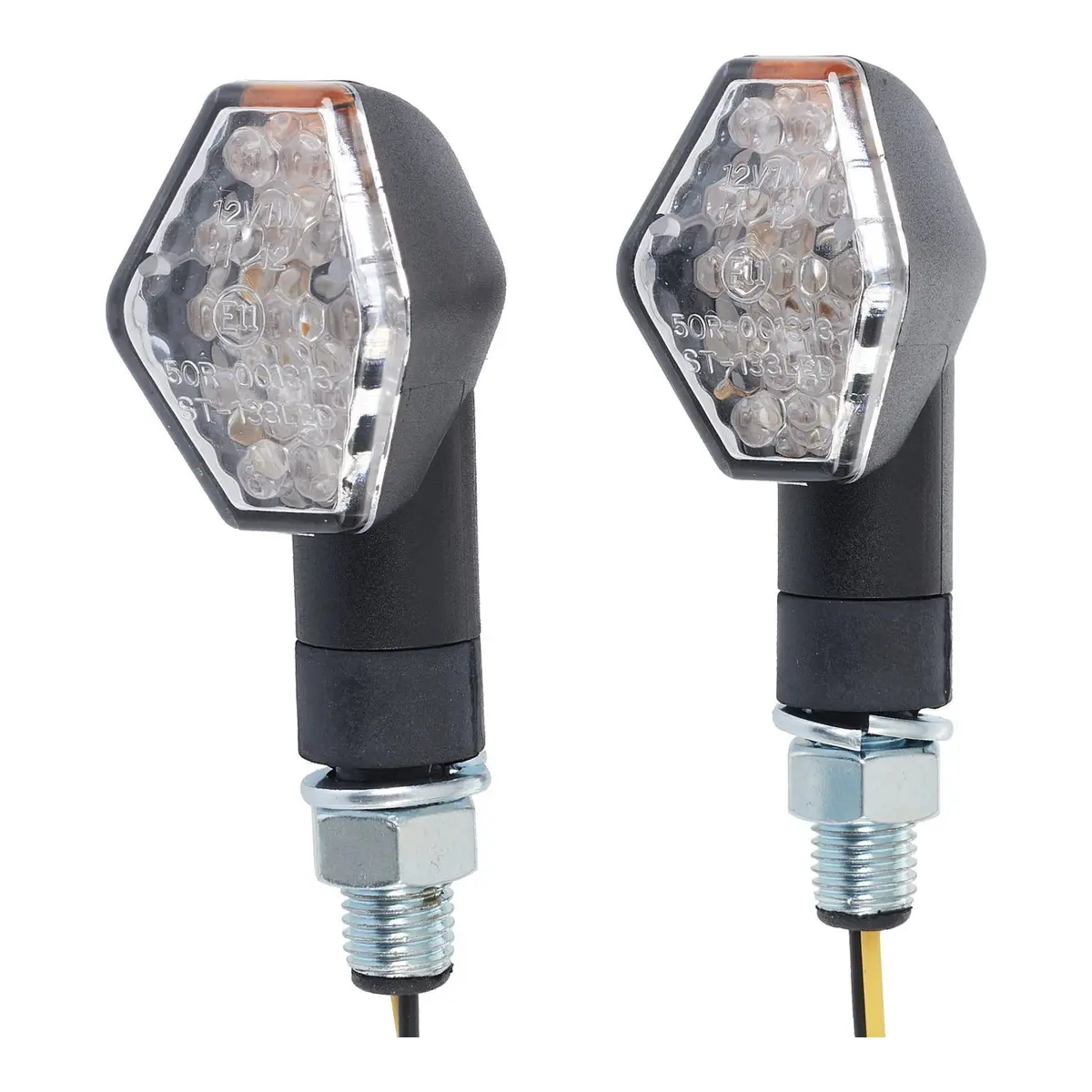 Whites Flasher Universal Led Diamond Black (Pair) 1