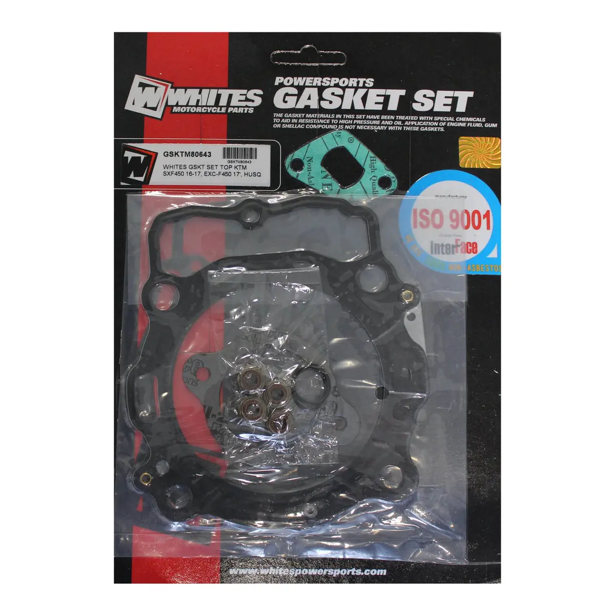 Whites Top Gasket Set Ktm Sxf450 '16-'17, Exc-F450 '17, Husqvarna 1