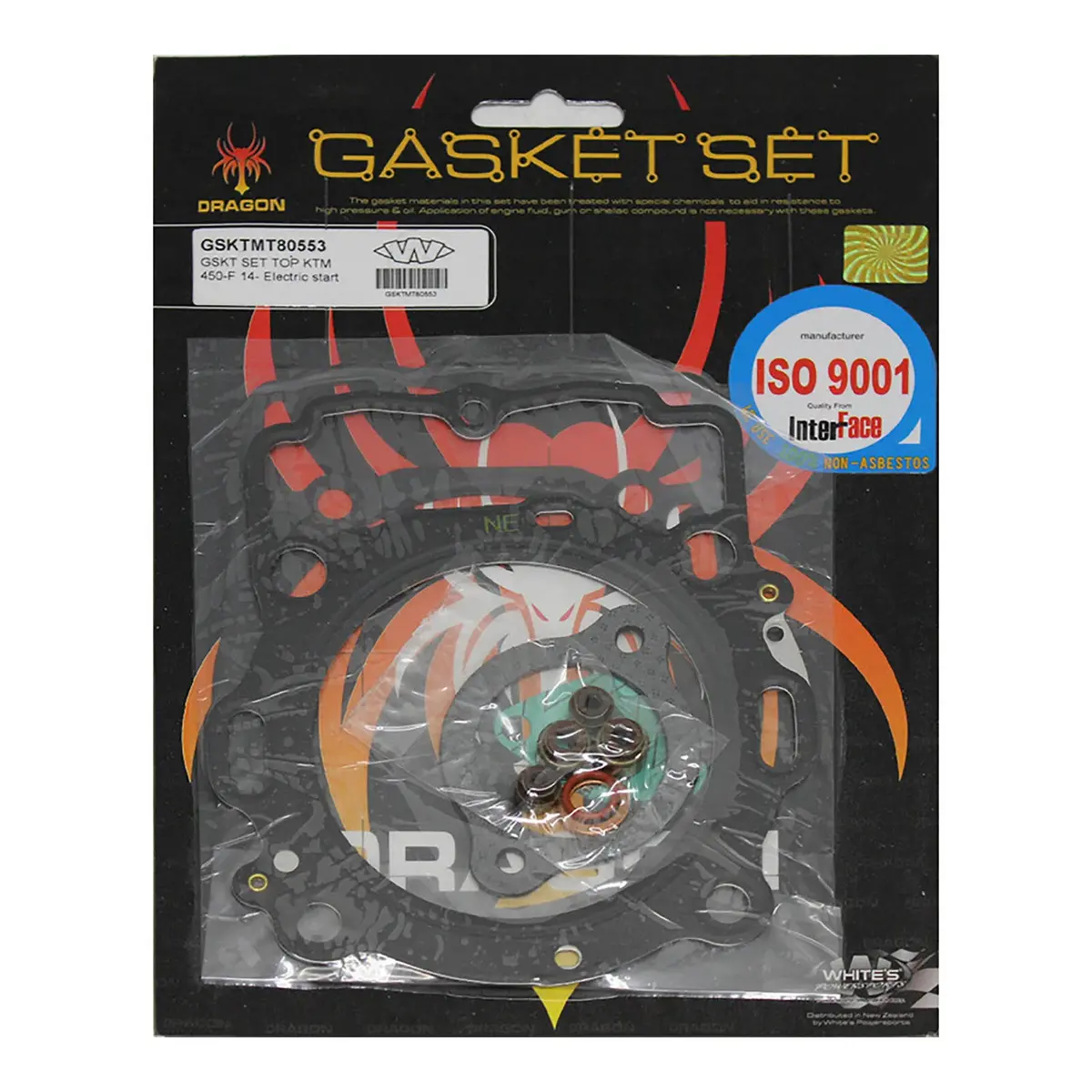 Whites Gasket Set - Top Ktm 450-F '14- Electric Start 1