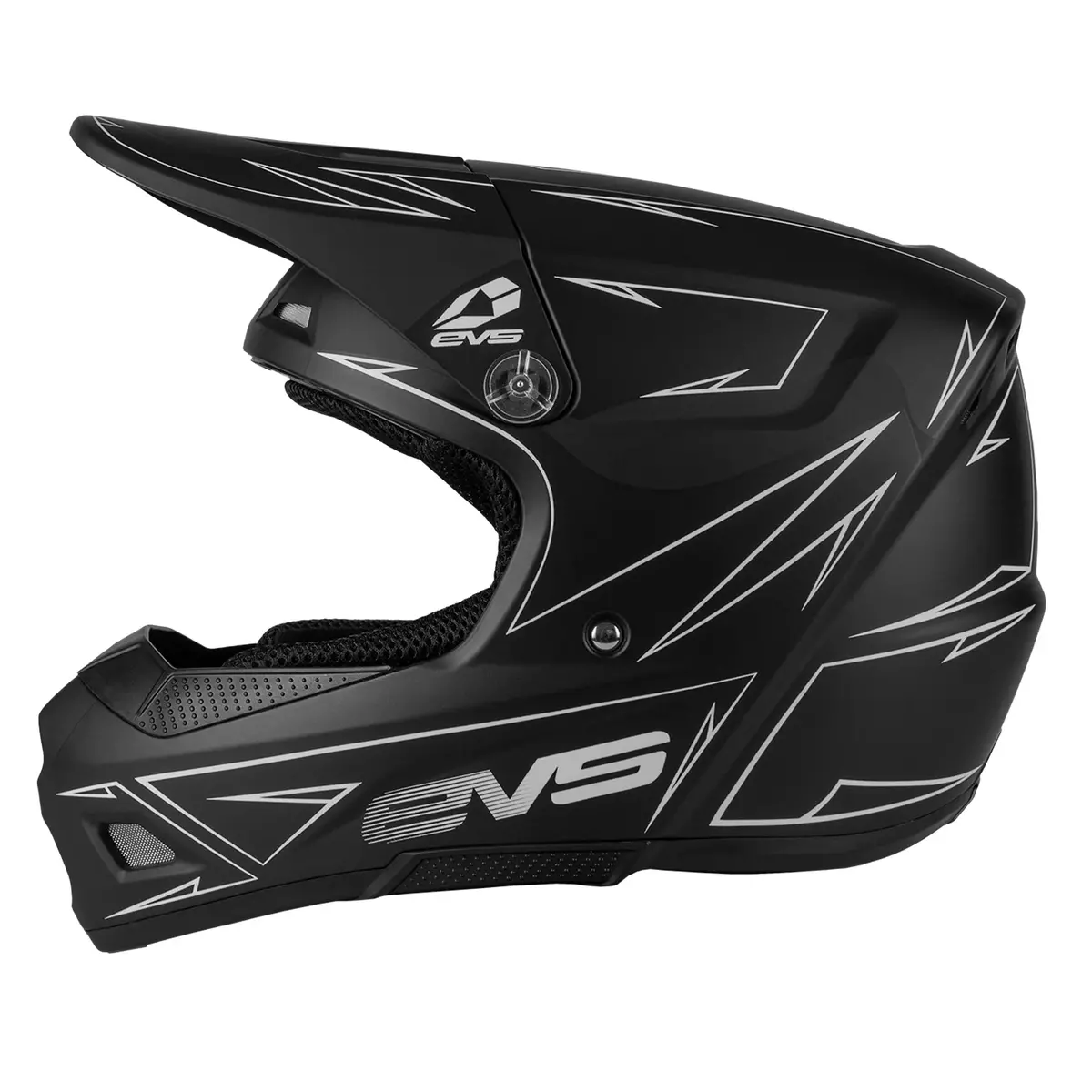 Evs T3 Youth Helmet - Pinner Matte Black - Youth Medium 1