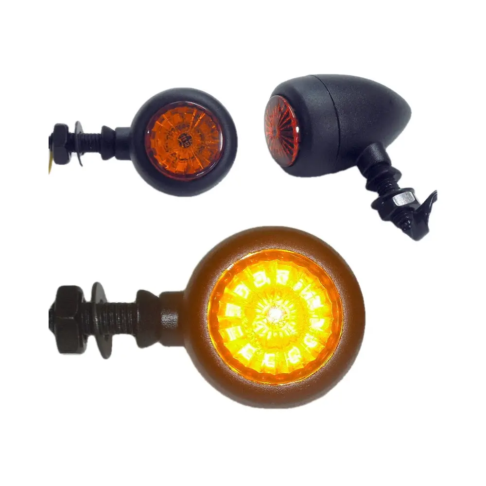 Indicator Led Black Orange Lens E-Mark 1
