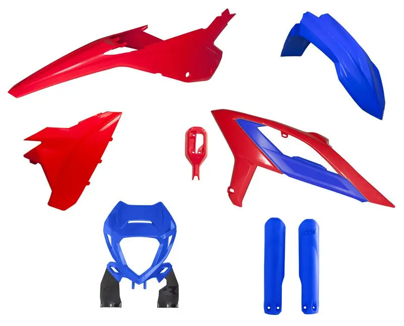 Plastics Kit Rtech 6 Piece Red Blue Beta 125Rr 200Rr 250Rr 300Rr 350Rr 390Rr 430Rr 480Rr 23-On 1