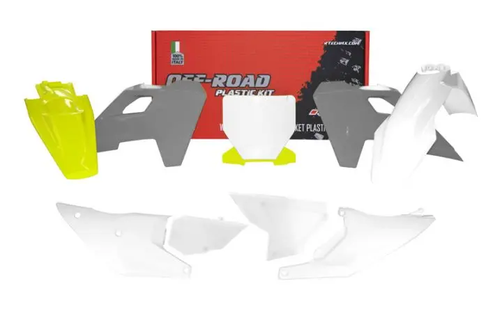 Plastics Kit Rtech 7 Piece White Yellow Husqvarna Tx Fc Fx Tx 1