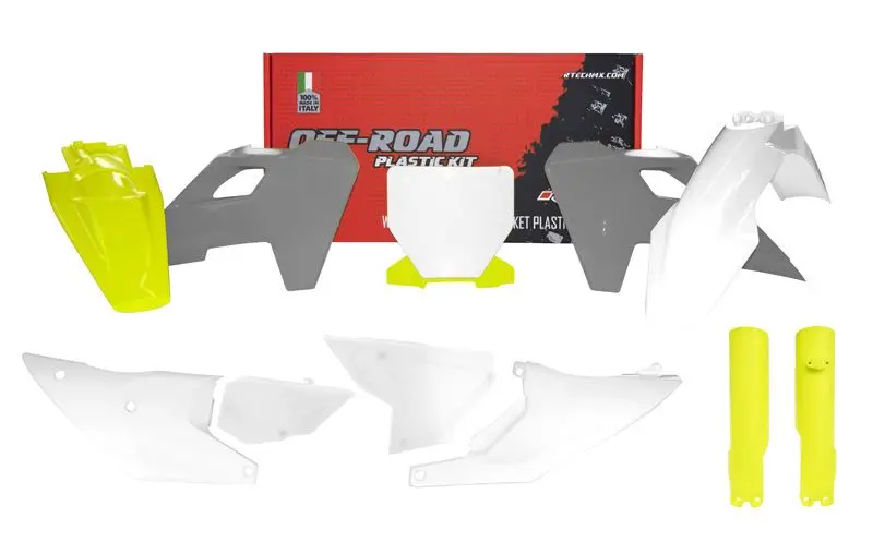 Plastics Kit Rtech 8 Piece White Yellow Husqvarna Tc Fc Fx Fs 1