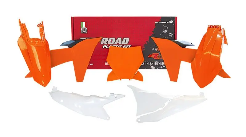 Plastics Kit Rtech 6 Piece Orange Black Ktm Sx Xc Sx-F Xc Xcf-W Exc 1