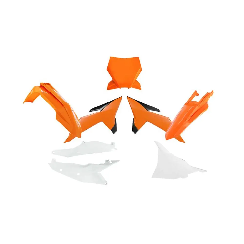 Plastics Kit Rtech 6 Piece Orange Black White Ktm Sx Sxf 1