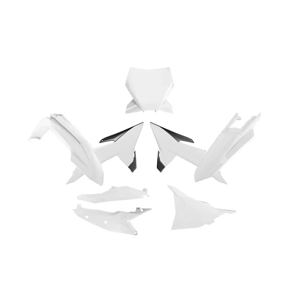 Plastics Kit Rtech 6 Piece White Black Ktm Sx Sxf 1