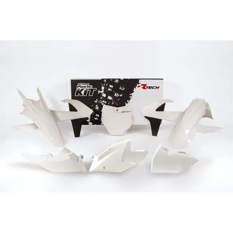 Plastics Kit Rtech 6 Piece White Black Ktm Sx Sx-F Xc Xc-F 1