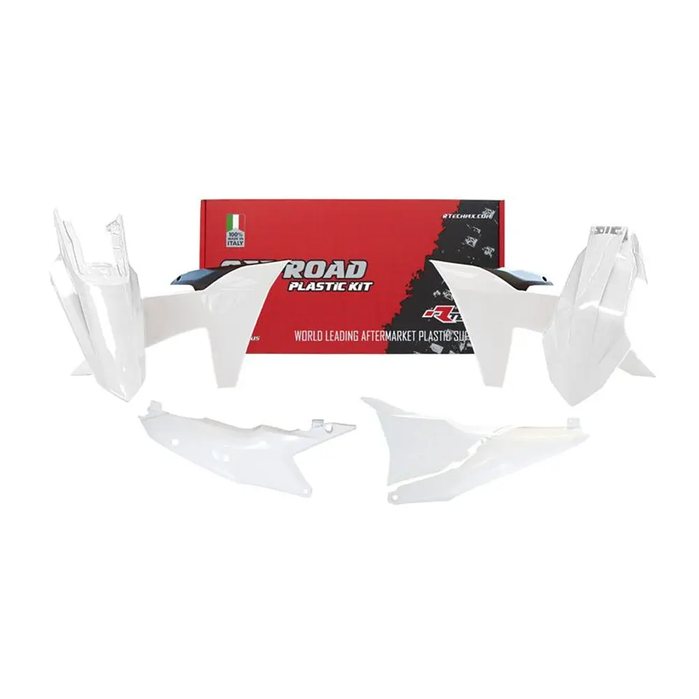 Plastics Kit Rtech 5 Piece White Black Ktm Exc Xc-W Exc-F Xcf-W 1