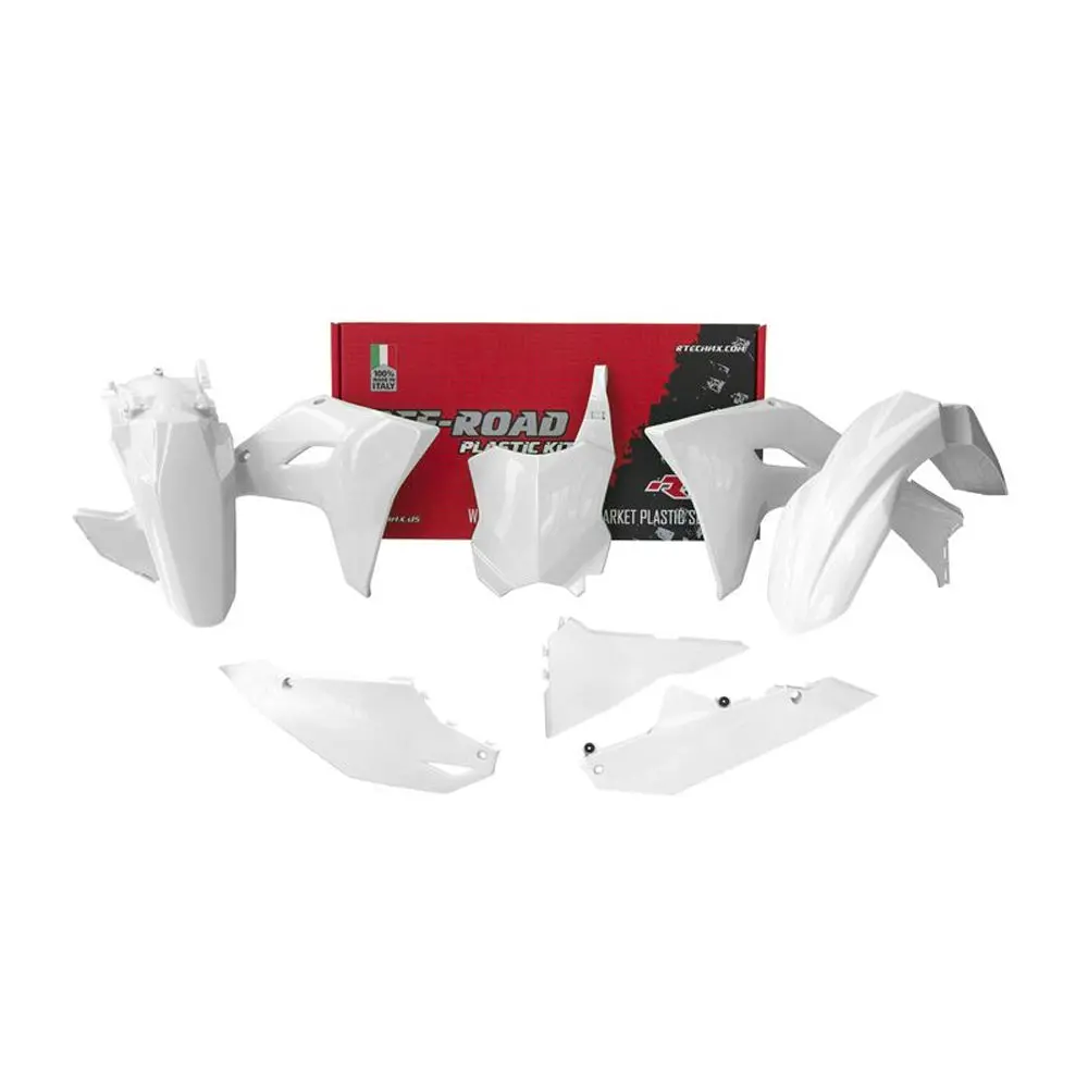 Plastics Kit Rtech 5 Piece White Kawasaki Kx250f 2025 Kx450f Kx450x 24-25 1