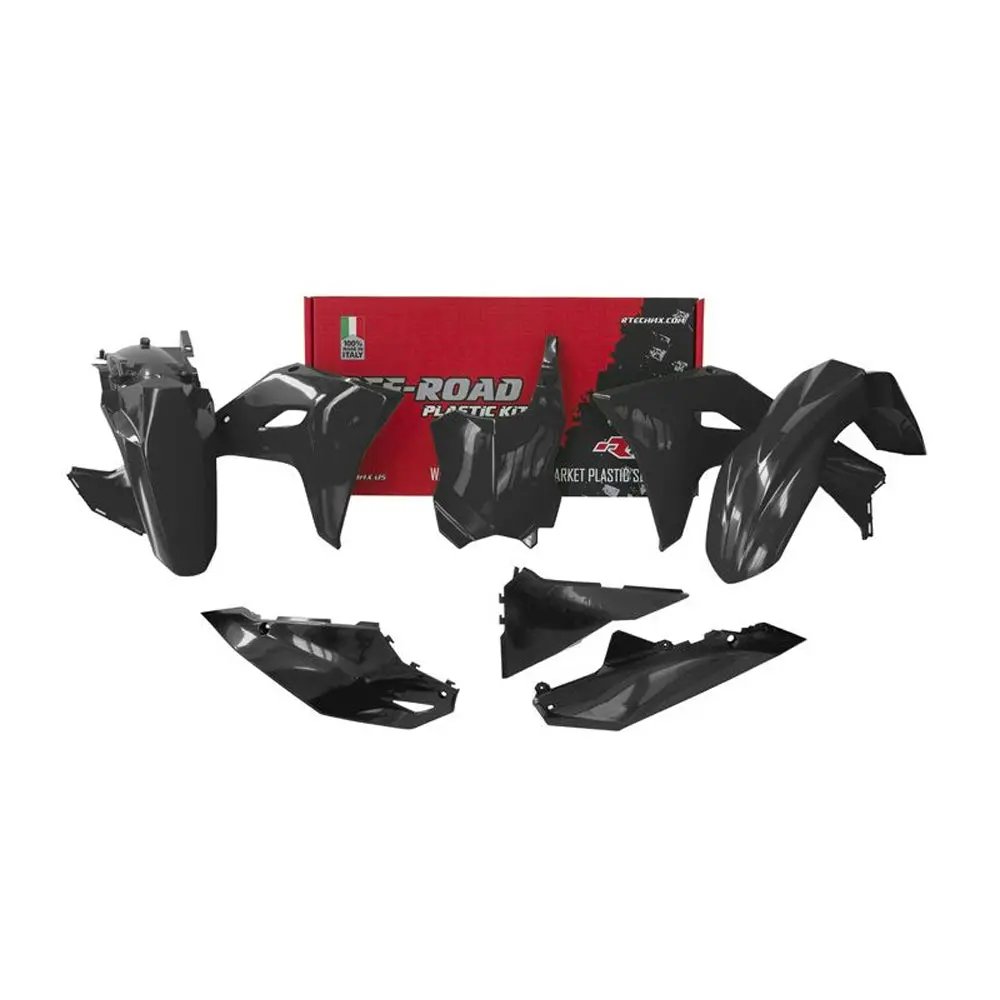 Plastics Kit Rtech 5 Piece Black Kawasaki Kx250f 2025 Kx450f Kx450x 24-25 1