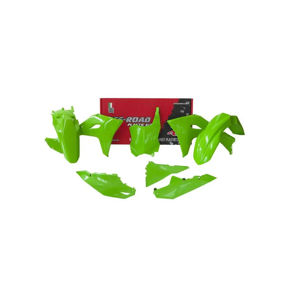 Plastics Kit Rtech 5 Piece Green Kawasaki Kx250f 2025 Kx450f Kx450x 24-25 1