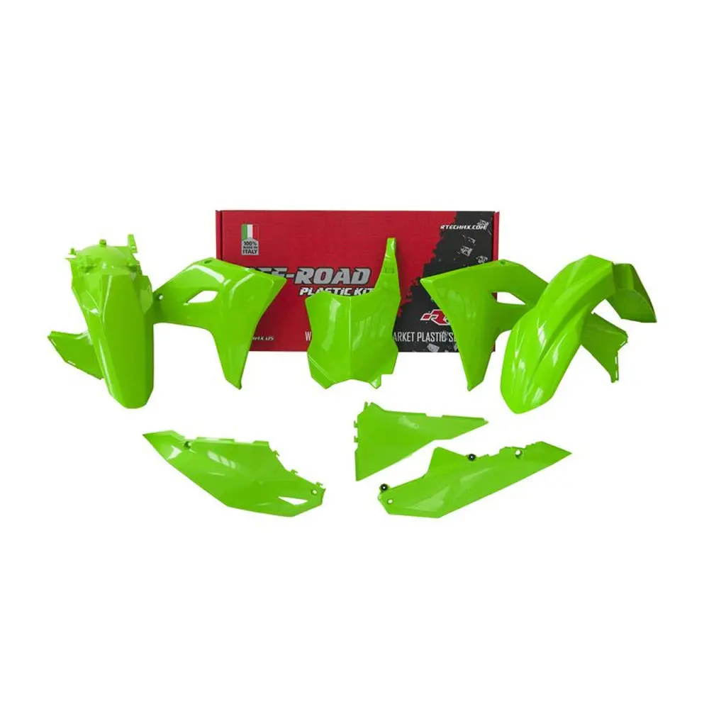Plastics Kit Rtech 5 Piece Neon Green Kawasaki Kx450f Kx450x 2024 1