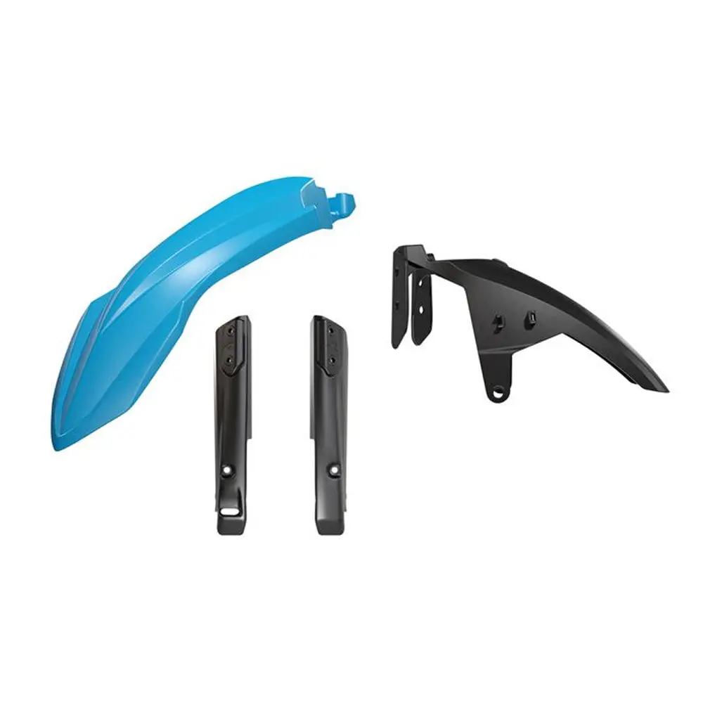 Plastics Rtech 3 Piece Front Fender & Fork Light Blue Black Yamaha Xt700z Tenere 19-On 1