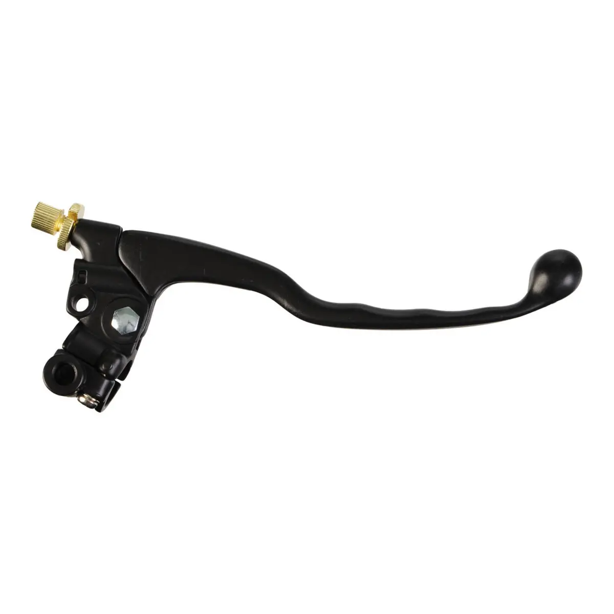 Whites Brake Lever Assembly - Black, With Mirror Mount 1