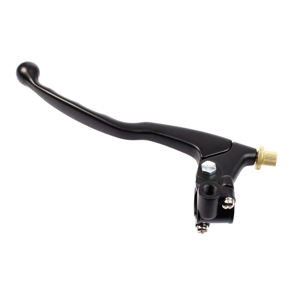 Whites Clutch Lever Assembly - Black, With Mirror Mount 1