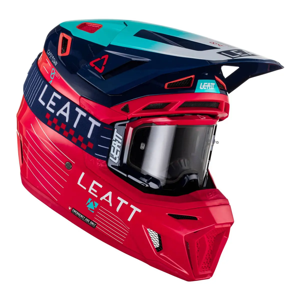 Leatt 2023 8.5 Helmet & Goggle Kit - Red 1