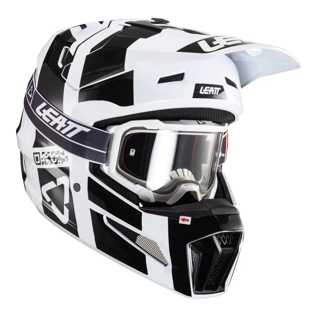 Leatt 2024 3.5 Helmet & Goggle Kit - Black / White 1