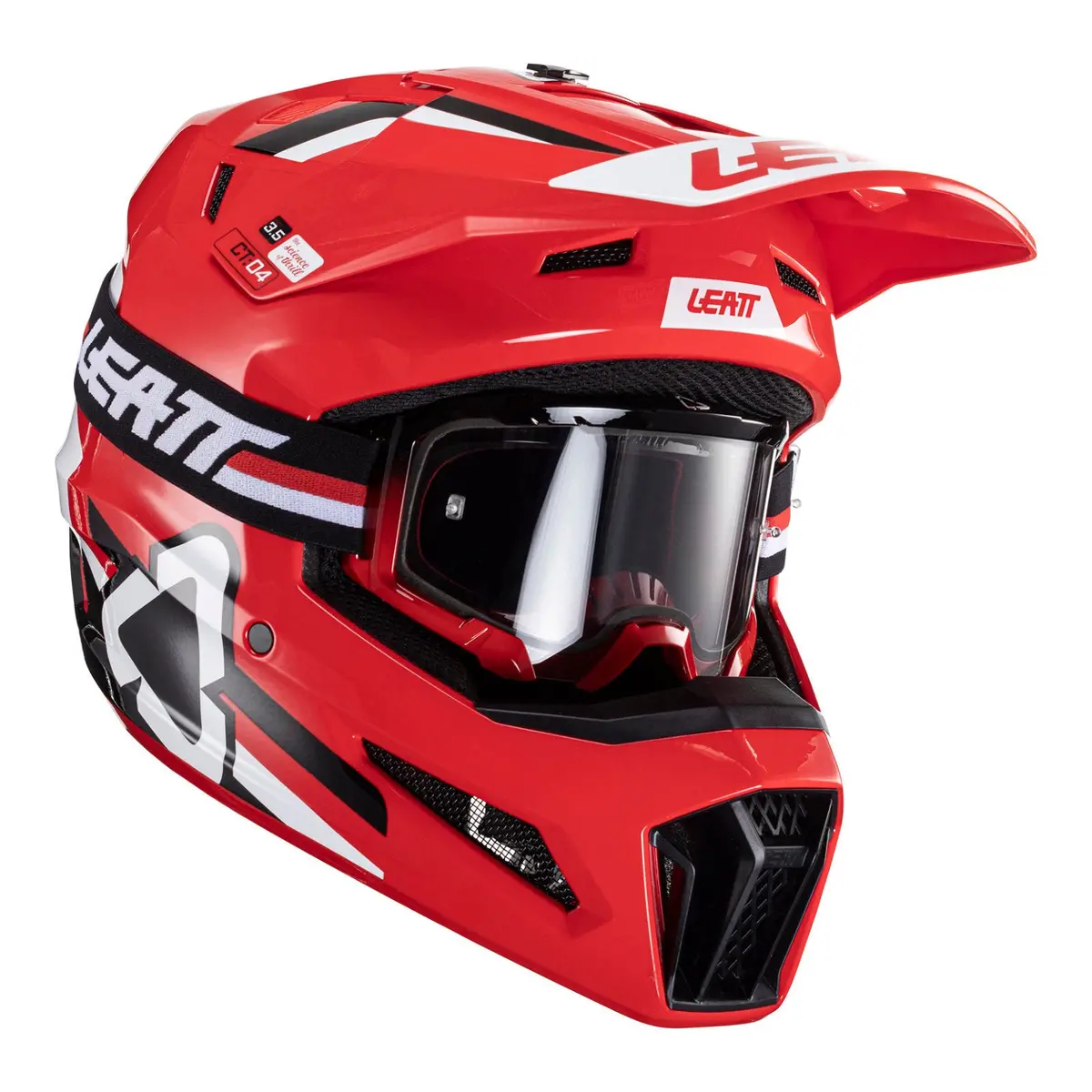 Leatt 2024 3.5 Helmet & Goggle Kit - Red 1