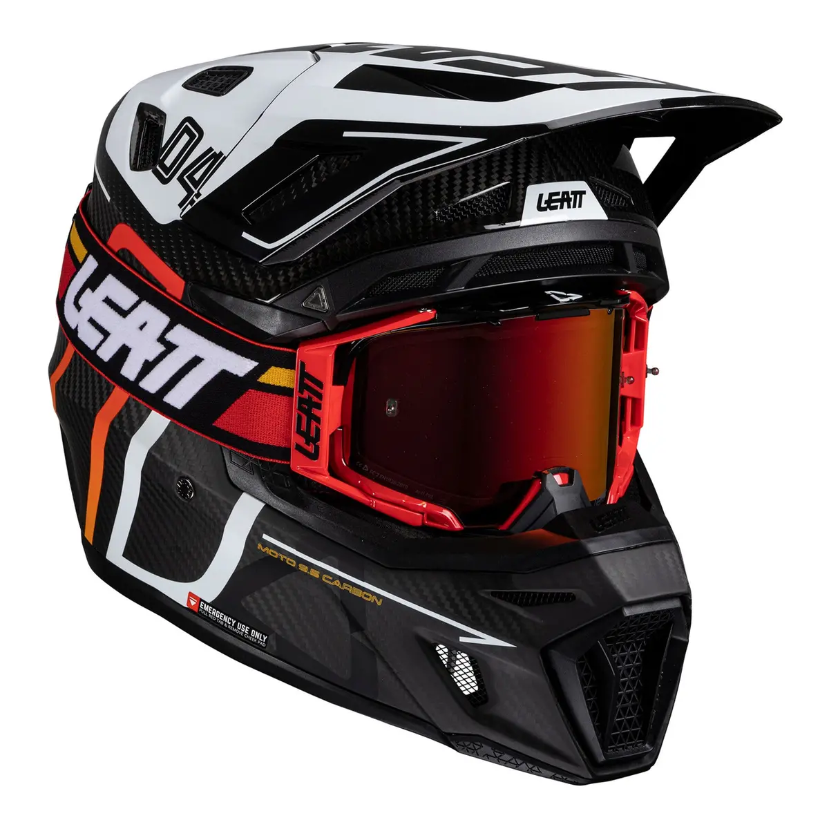 Leatt 2025 9.5 Helmet Kit - Carbon / White 1