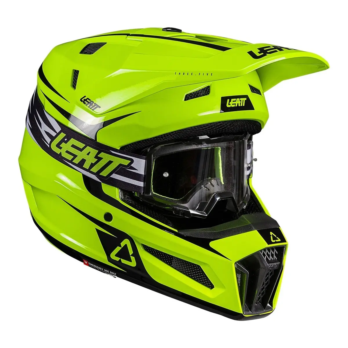 Leatt 2026 3.5 Junior Helmet Kit - Neon Yellow 1