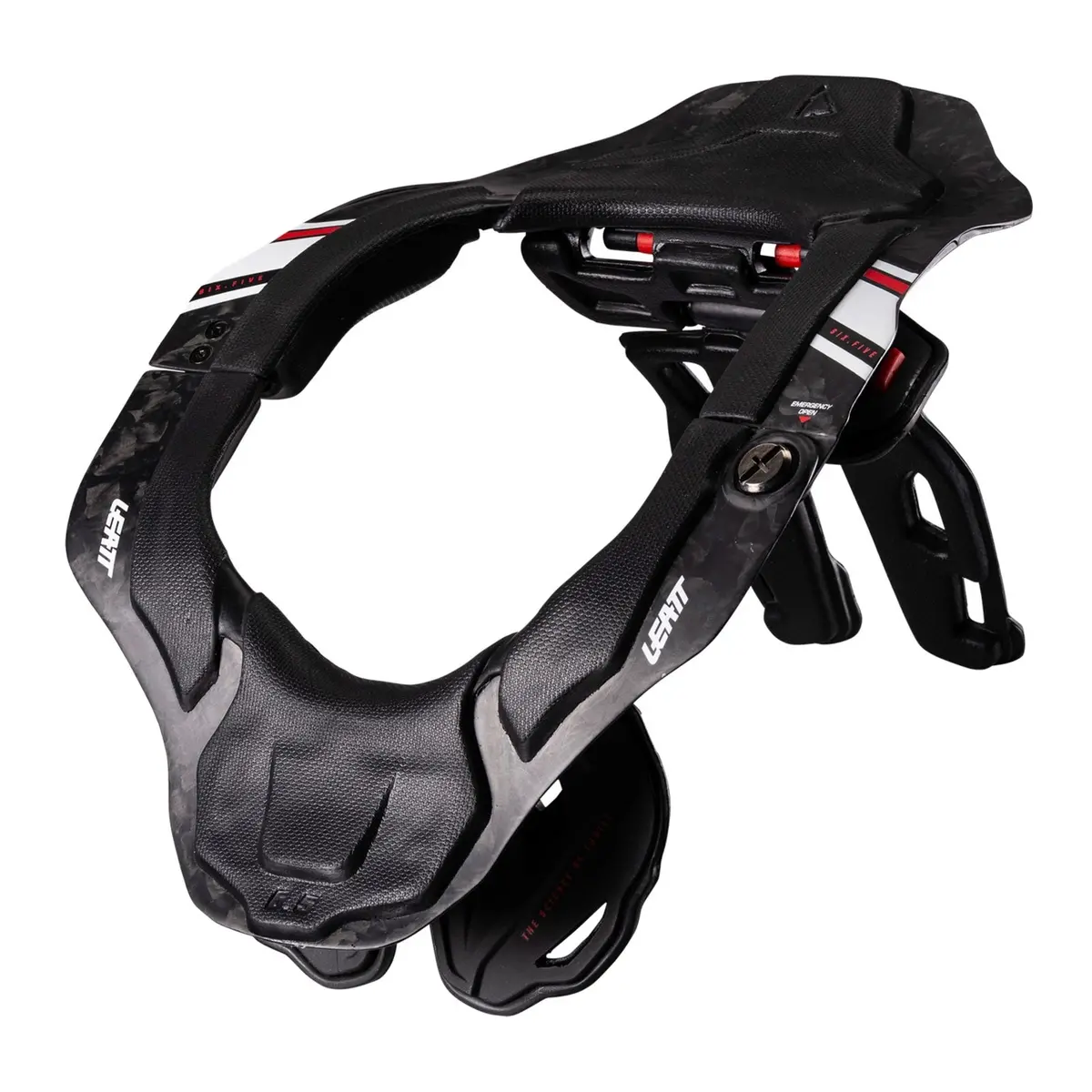 Leatt 6.5 Neck Brace Carbon - Black / White 1