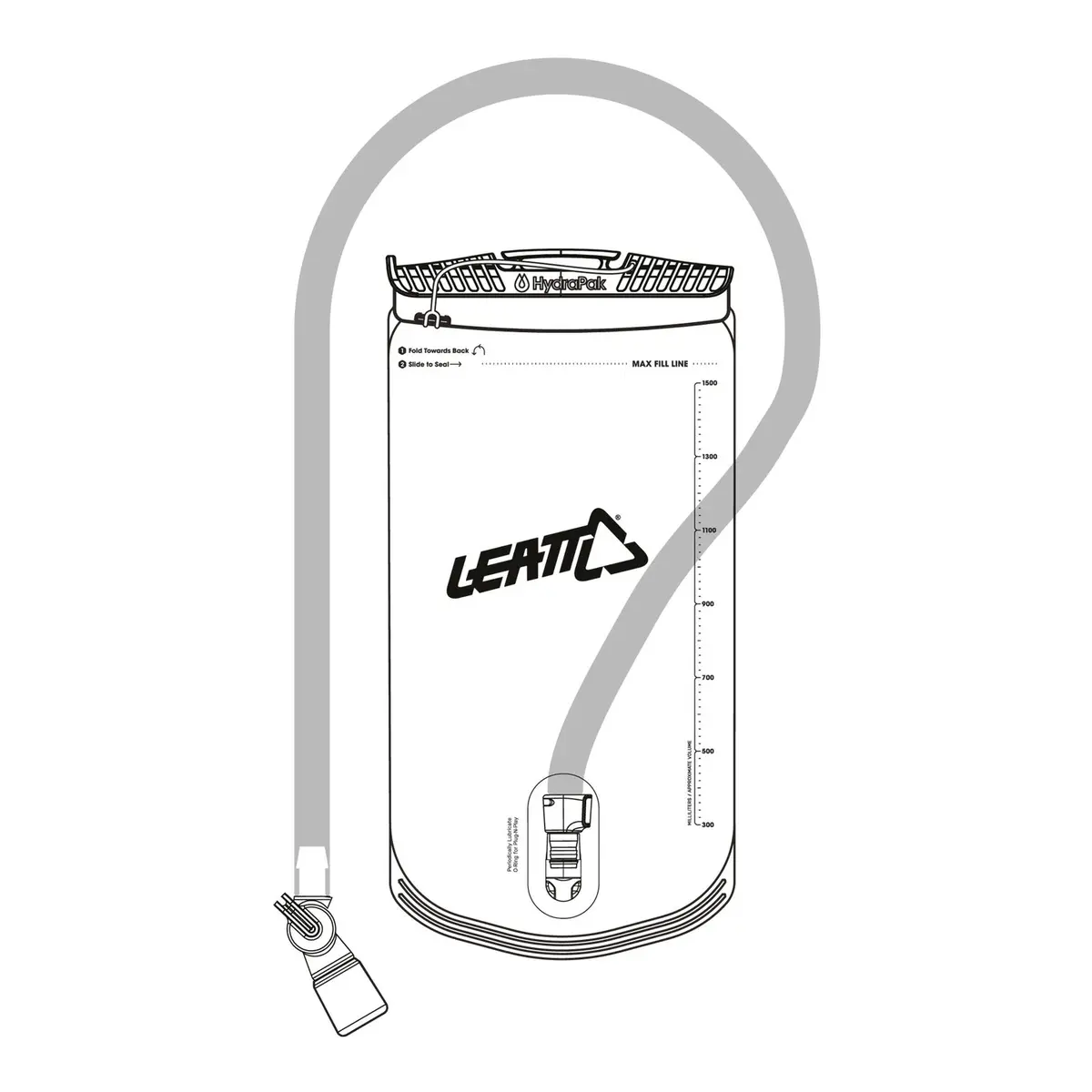 Hydrapak 1.5L Vertical Bladder With Tube & Bite Valve - Adv 1