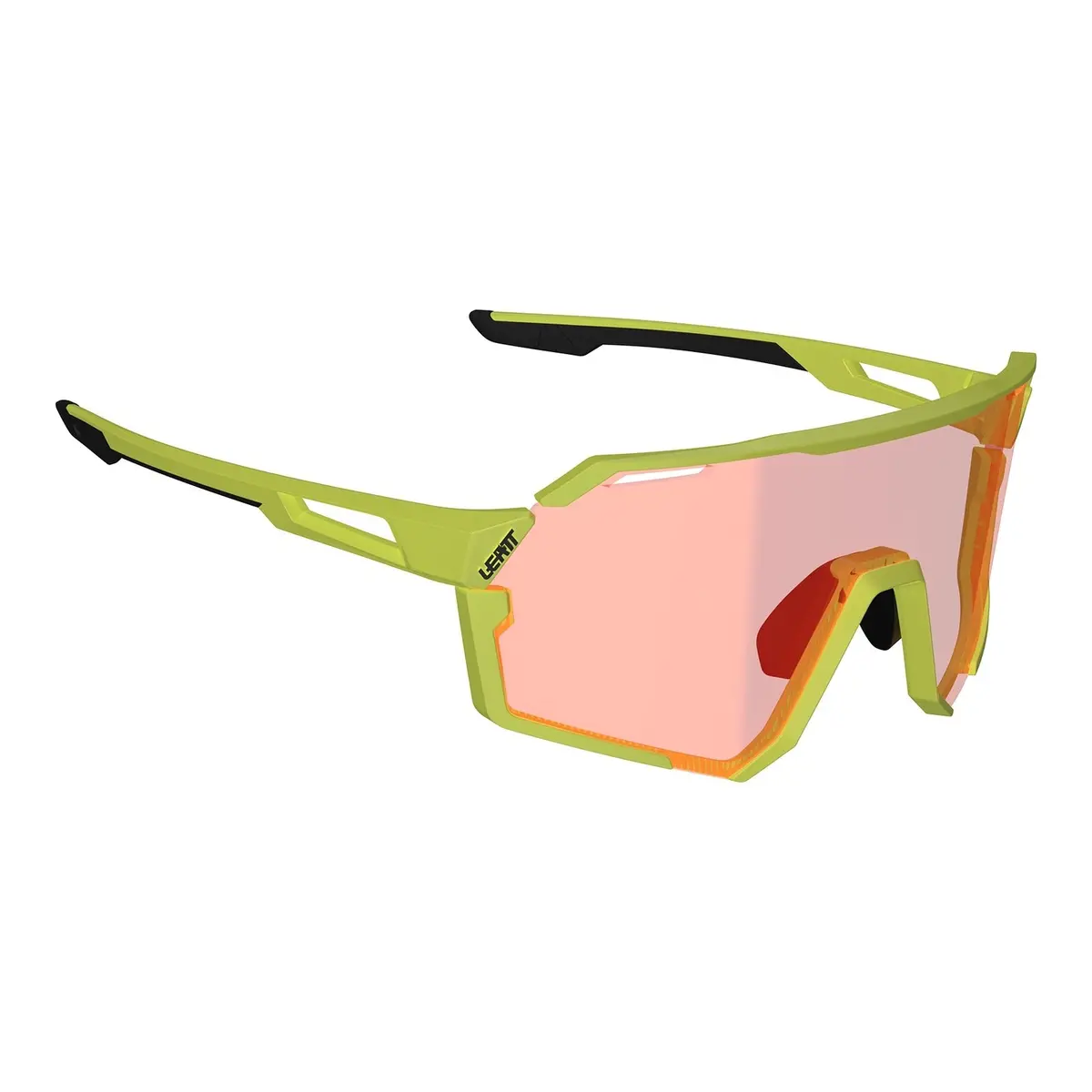 Leatt Rideviz Pro Sunglasses - Neon Yellow Iriz Cryztal Red 13 Vlt 1