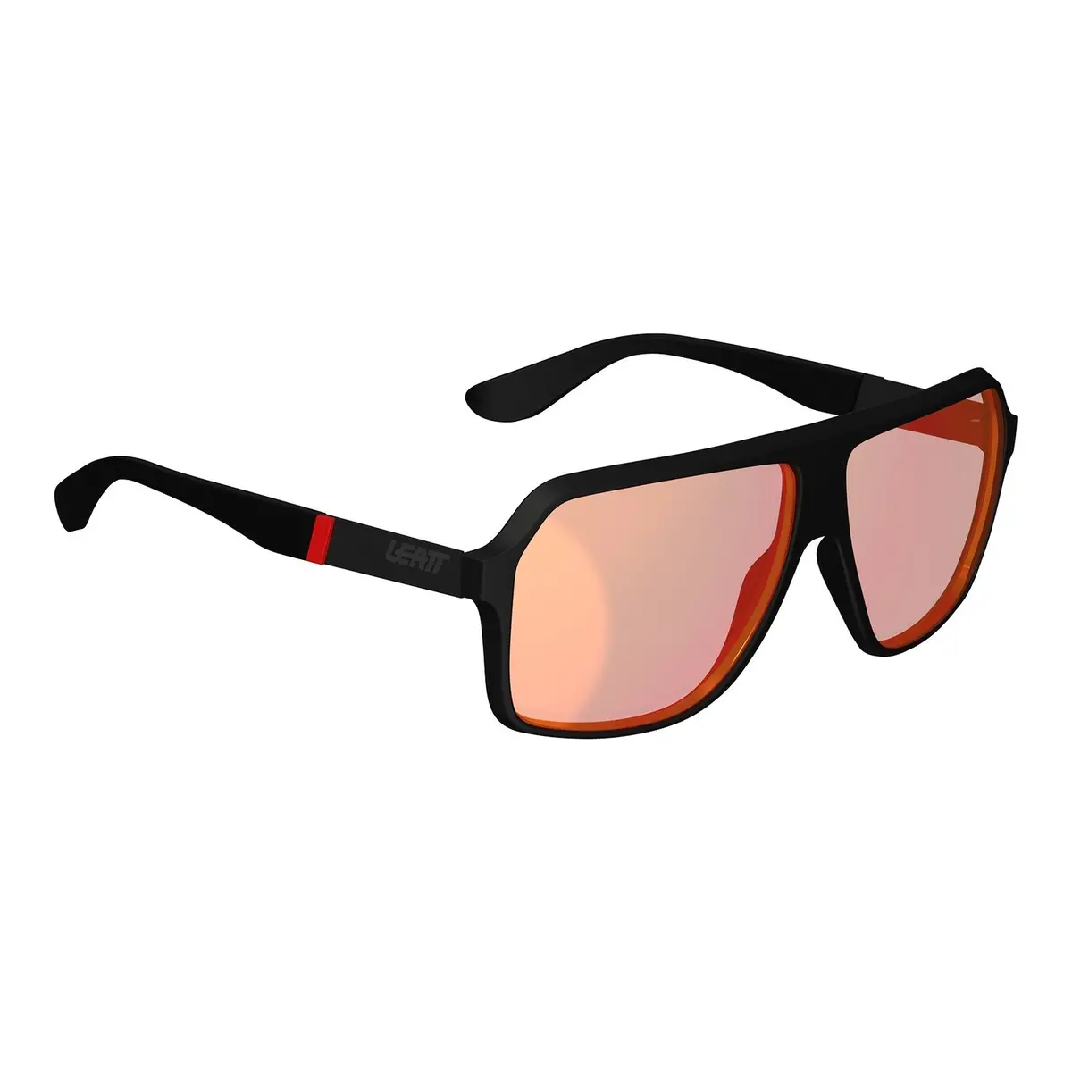 Leatt Theviz Sunglasses Andes - Satin Black Polarized Red 14 Vlt 1
