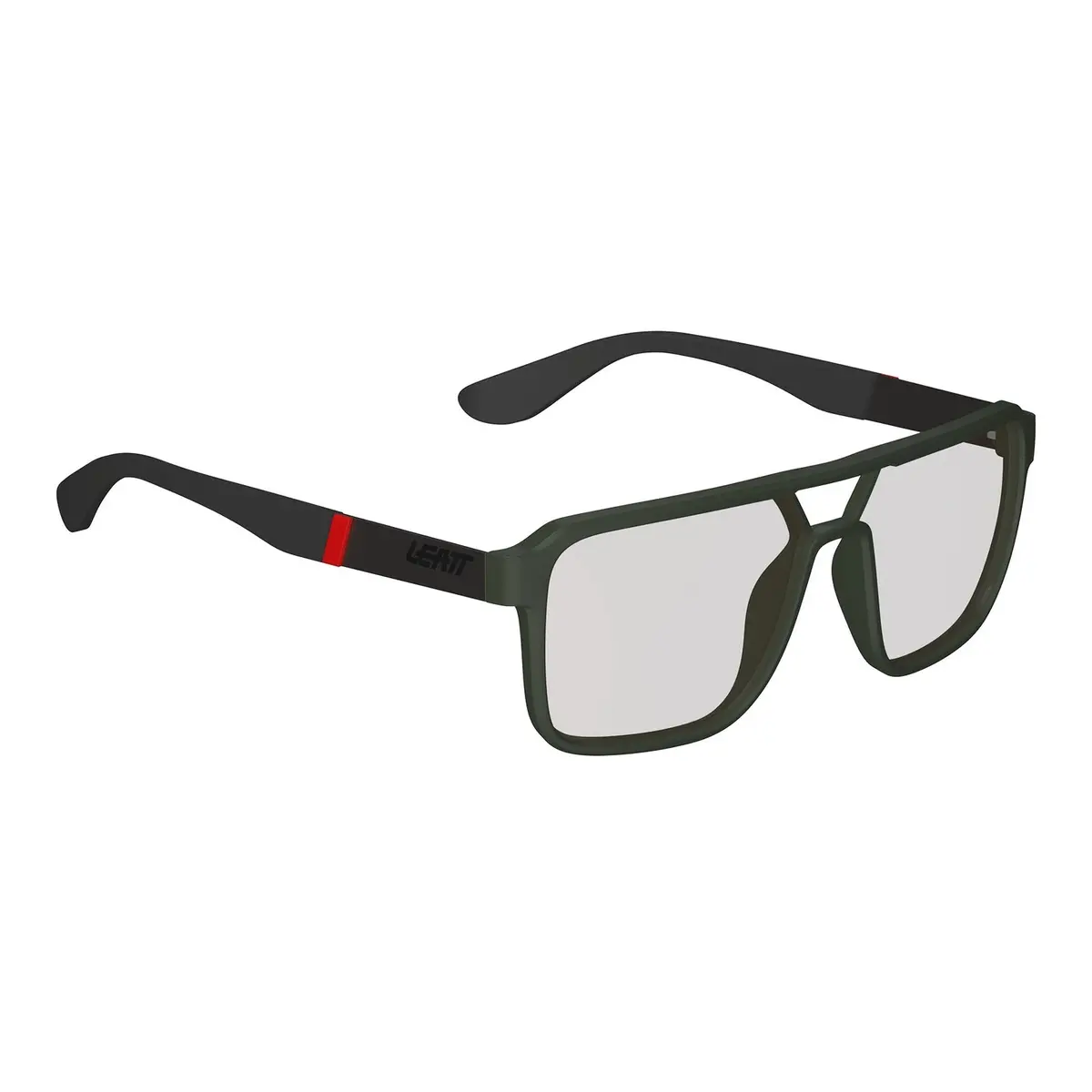 Leatt Theviz Pyrenees Sunglasses - Satin Green Polarized Silver 20 Vlt 1