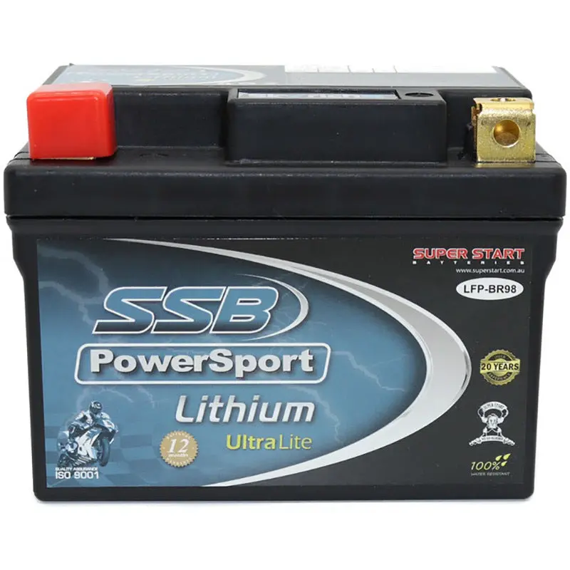 Motorcycle And Powersports Battery Lithium Ion Phosphate 12V 160Cca By Ssb High Performance 1