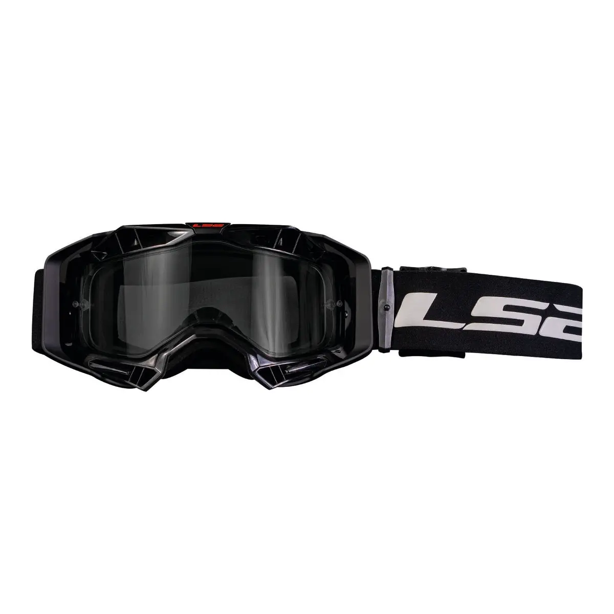 Ls2 Aura Goggle - Black With Clear Lens 1