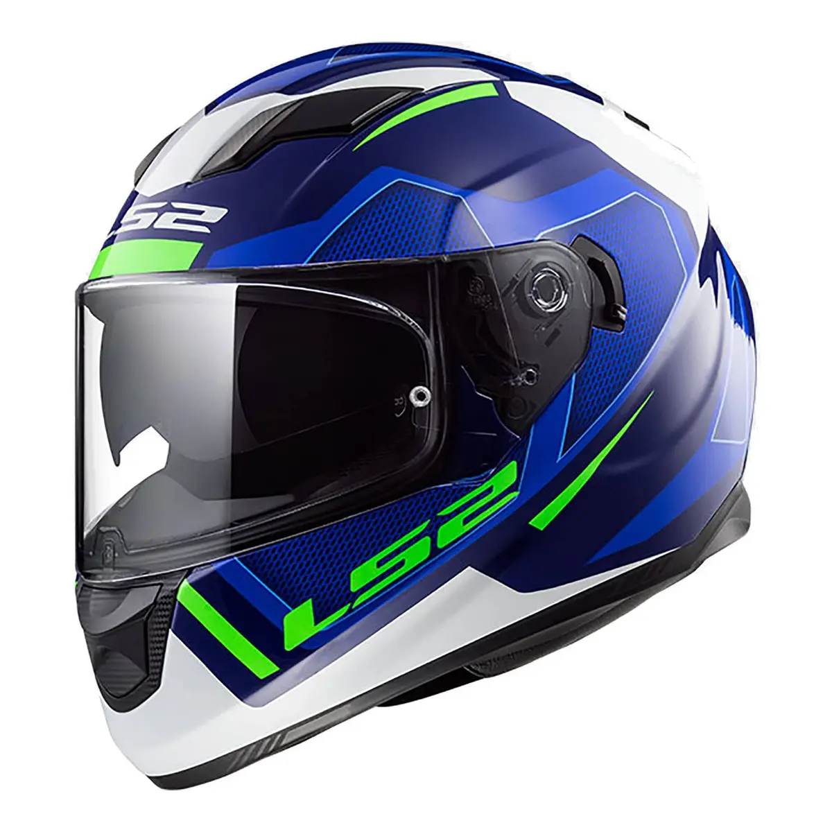 Ls2 Ff320 Stream Evo Axis Helmet - White / Blue 1