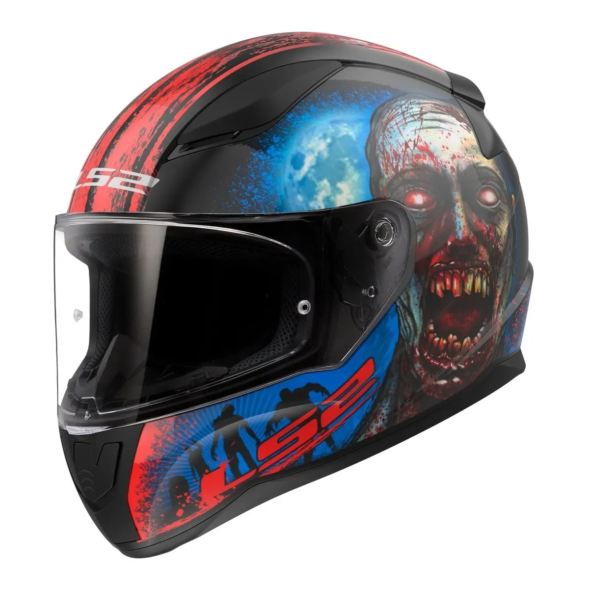 Ls2 Ff353 Rapid Ii Zombie - Matte Black / Red / White 1