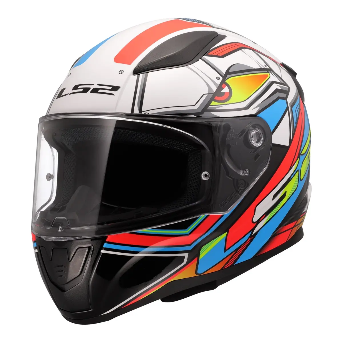 Ls2 Ff353 Rapid Ii Xdron - White / Hi-Vis Orange / Blue 1