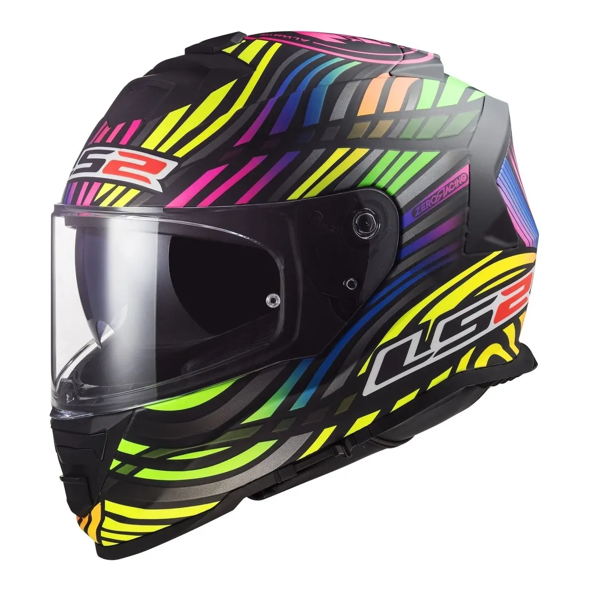 Ls2 Ff800 Storm Ii Power - Matte Black / Rainbow 06 1
